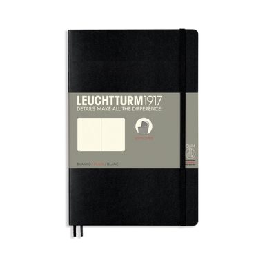 Carnet mic LEUCHTTURM1917 Paperback Softcover Notebook - B6+, copertă moale, neliniat, 123 pagini