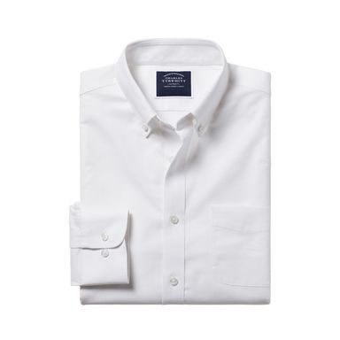 Charles Tyrwhitt Non-Iron Twill Shirt — White