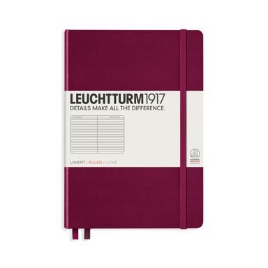 Carnet mediu LEUCHTTURM1917 Medium Hardcover Notebook - A5, copertă tare, liniat, 251 pagini