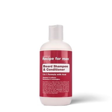 Săpun și balsam pentru barbă Recipe for Men Beard Shampoo & Conditioner (250 ml)
