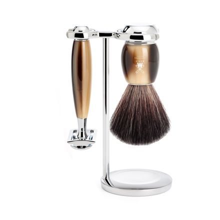 Mühle VIVO Shaving Set — Closed Comb, Black Fibre, Synthetic Resin