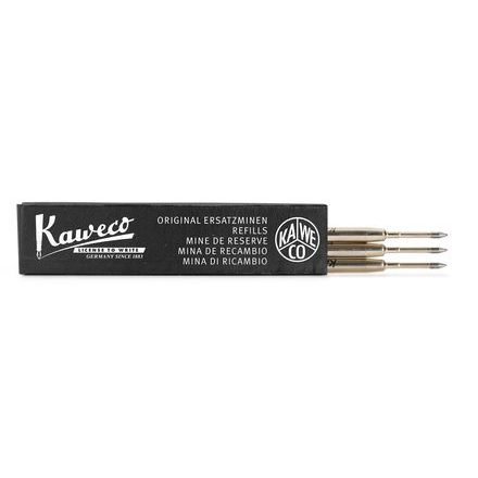 Rezervă G2 pentru rollere cu gel Kaweco Sport - negru, medie (3 bucăți)