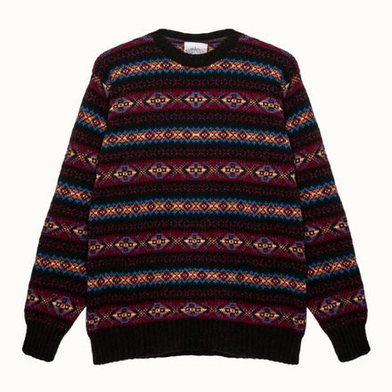 Jamieson's Fair Isle Jumper — Bordeaux
