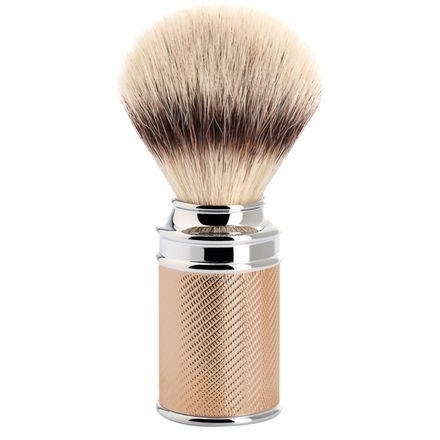 Perie de bărbierit medie Mühle Traditional din peri sintetici (Silvertip Fibre®, rosegold)