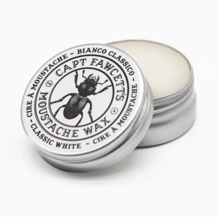 Cpt. Fawcett Moustache Wax — Bianco Classico (15 ml)