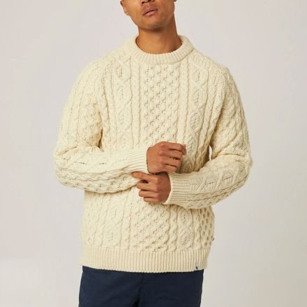 Peregrine Hudson Aran Jumper — Ecru