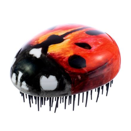 Kent PBUG — Pebble Detangling Ladybug Brush