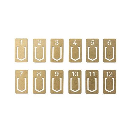 Etichete numerotate din alamă TRAVELER'S COMPANY BRASS PRODUCTS