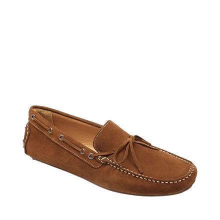 Charles Tyrwhitt Suede Driving Loafers — Tobacco Brown