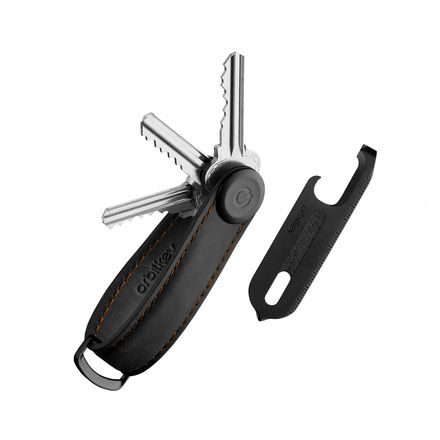 Orbitkey Key Organiser Crazy Horse + Multitool V2 Set — Black