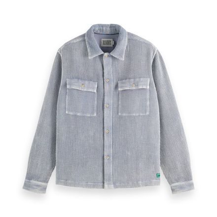 Scotch & Soda — Regular Fit Over-Dyed Waffle Shirt