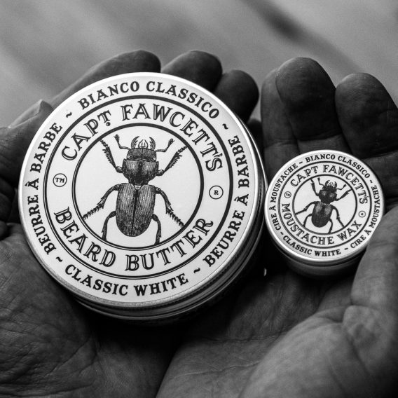 Cpt. Fawcett Moustache Wax — Bianco Classico (15 ml)