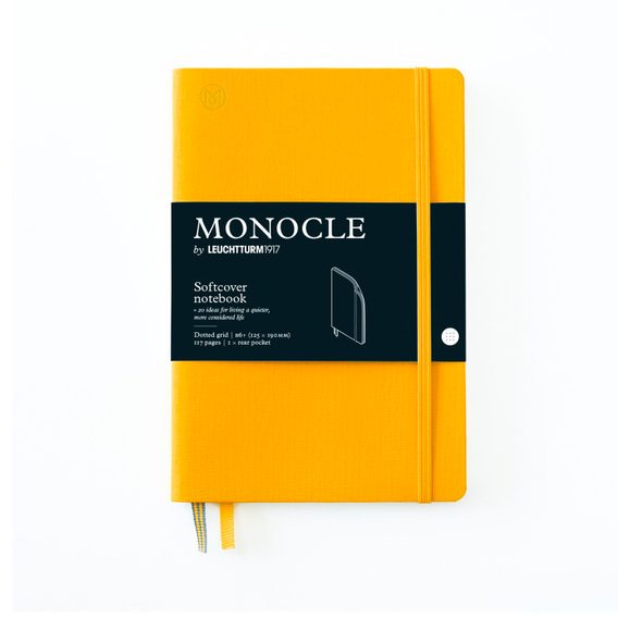 Carnet mic MONOCLE by LEUCHTTURM1917 Paperback Softcover Notebook - B6+, copertă moale, punctat, 117 pagini