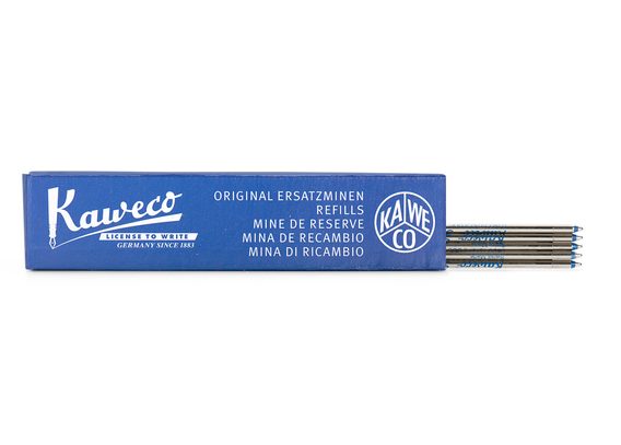 Rezervă D1 pentru stilouri Kaweco - albastru, medie (5 bucăți)