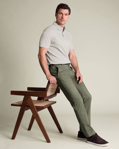Charles Tyrwhitt Ultimate Non-Iron Chinos — Sage Green