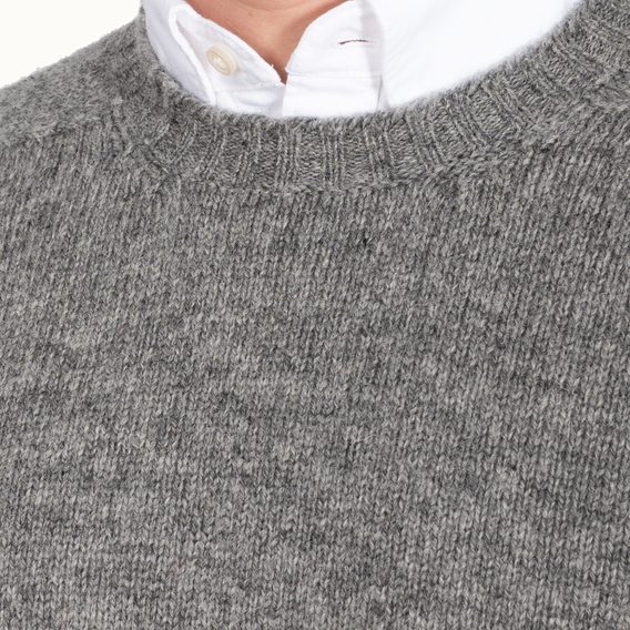 Jamieson's Saddle Shoulder Jumper — Grey