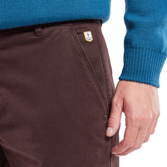 Armor Lux Straight Cut Chinos — Dark Mahogany