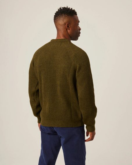 Peregrine Ford Crew Jumper — Olive
