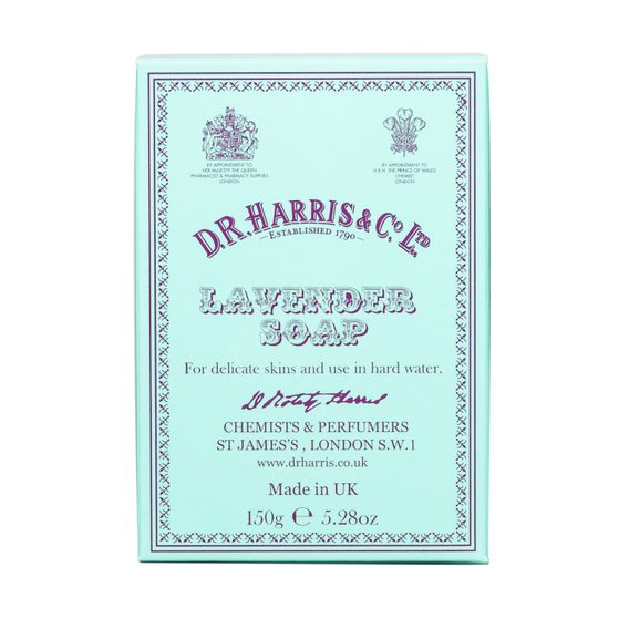 Set cadou de săpunuri de baie D.R. Harris - Almond, Lavender, Arlington (3 x 150 g)
