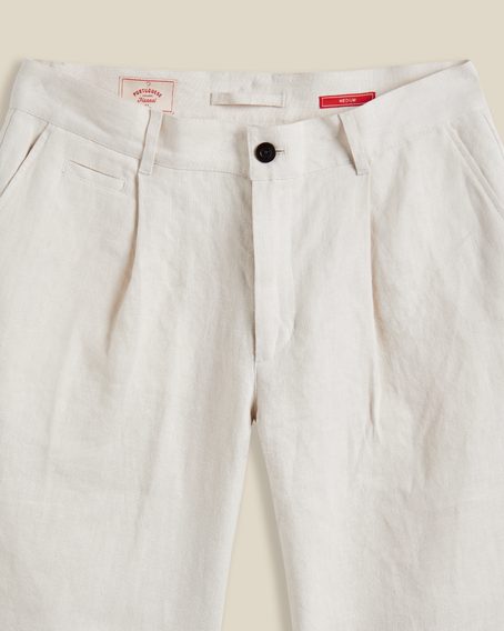 Portuguese Flannel — Linen Trousers Single Pleat