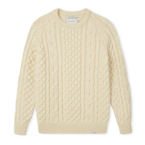 Peregrine Hudson Aran Jumper — Ecru