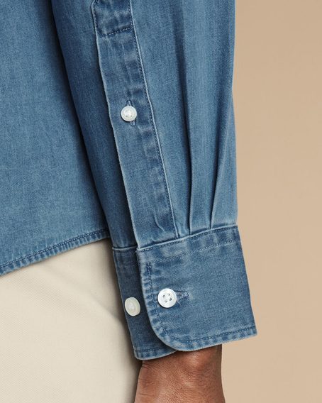 Charles Tyrwhitt Button-Down Collar Denim Shirt