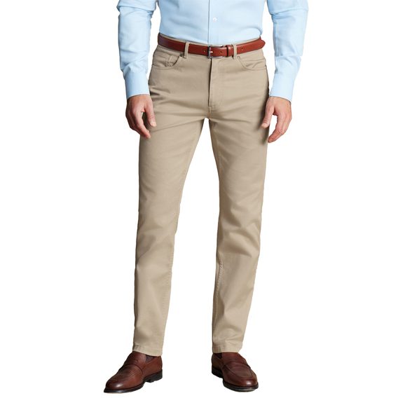 Charles Tyrwhitt 5 Pocket Jeans — Stone