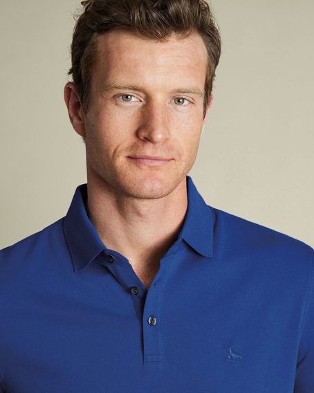 Charles Tyrwhitt Pique Polo — Cobalt Blue