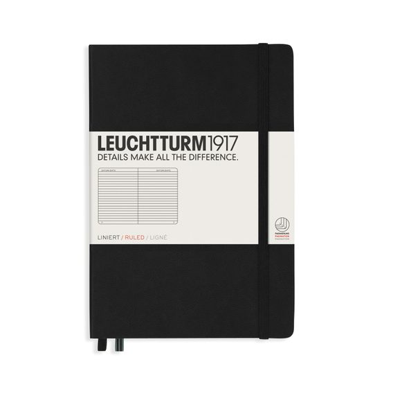 Carnet mediu LEUCHTTURM1917 Medium Hardcover Notebook - A5, copertă tare, liniat, 251 pagini
