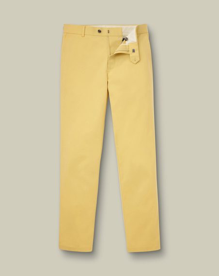 Charles Tyrwhitt Ultimate Non-Iron Chinos — Lemon
