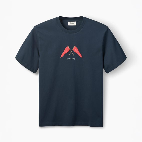 forét Pennant T-Shirt — Navy