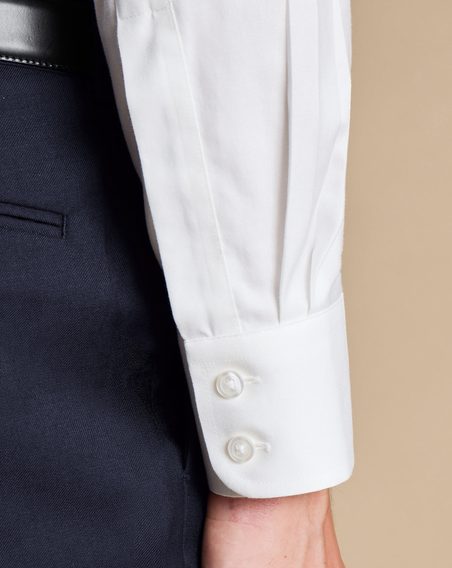 Charles Tyrwhitt Non-Iron Twill Shirt — White