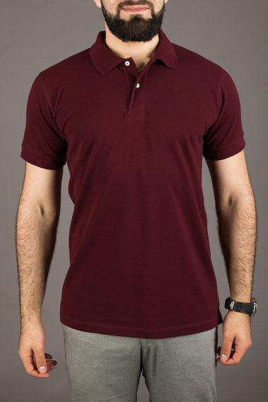 Tricou polo sidef John & Paul - bordo