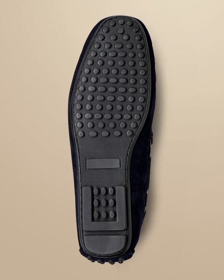 Charles Tyrwhitt Suede Driving Loafers — Navy