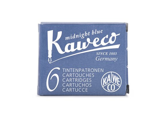 Cartușe de cerneală Kaweko - albastru nocturn (6 bucăți)