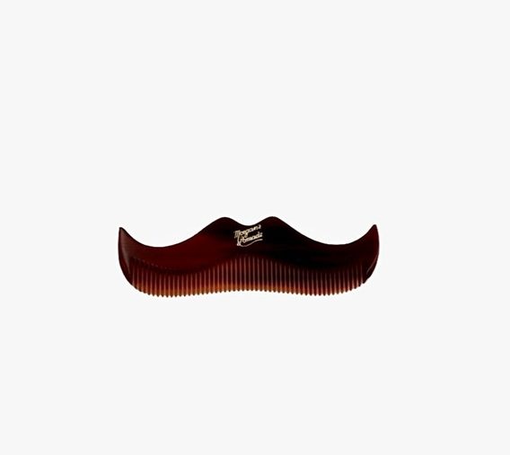Pieptene pentru barbă în formă de mustață Morgan's - imitație carapace de broască țestoasă