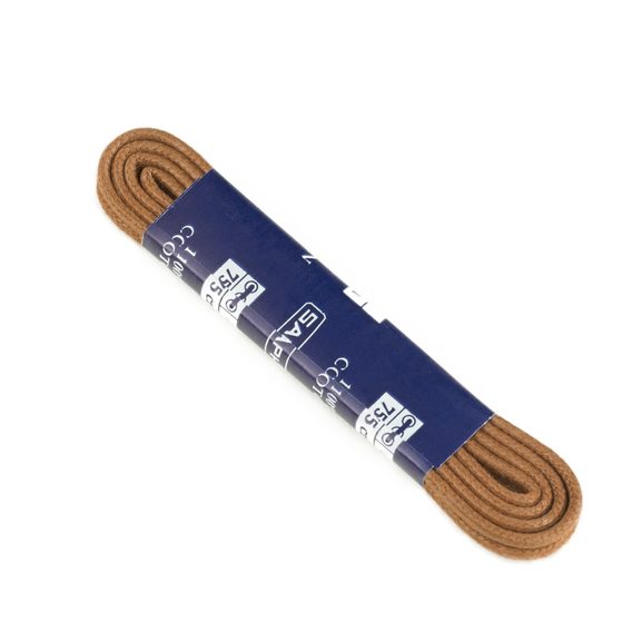 Saphir Round Waxed Laces — Light Brown