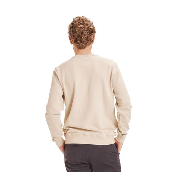 Pulover din bumbac Knowledge Cotton Apparel GOTS/Vegan - Light Feather Gray