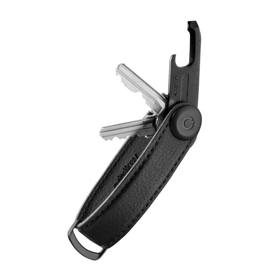 Breloc din piele Orbitkey 2.0 - All-Black + Multitool