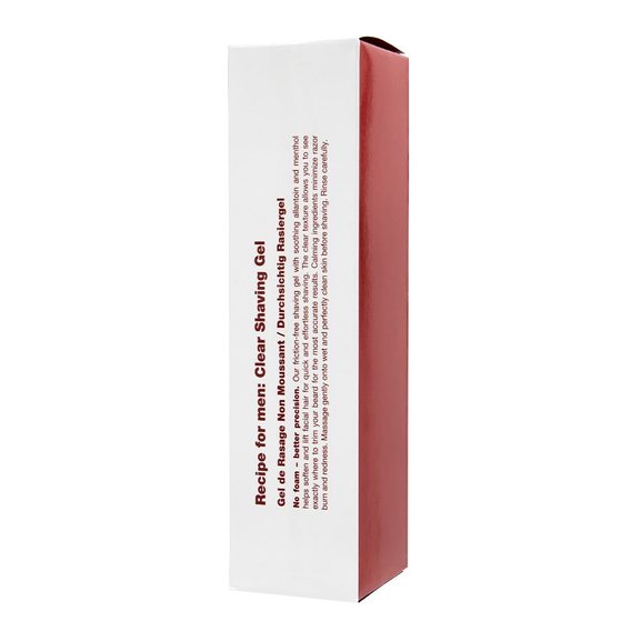 Gel trensparent pentru bărbierit Recipe for Men Clear Shaving Gel (100 ml)
