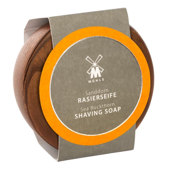 Săpun de bărbierit Mühle Sea Buckthorn în bol din lemn (65 g)
