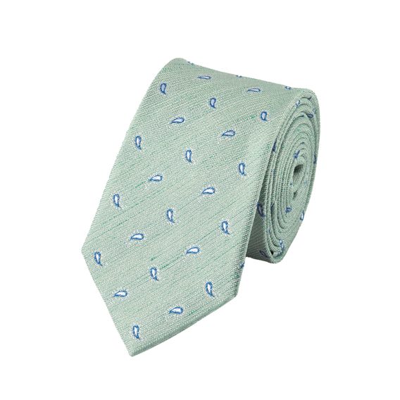 Charles Tyrwhitt Slim Silk Linen Tie — Spearmint