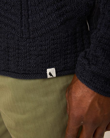 Peregrine Marina Crew Jumper — Navy