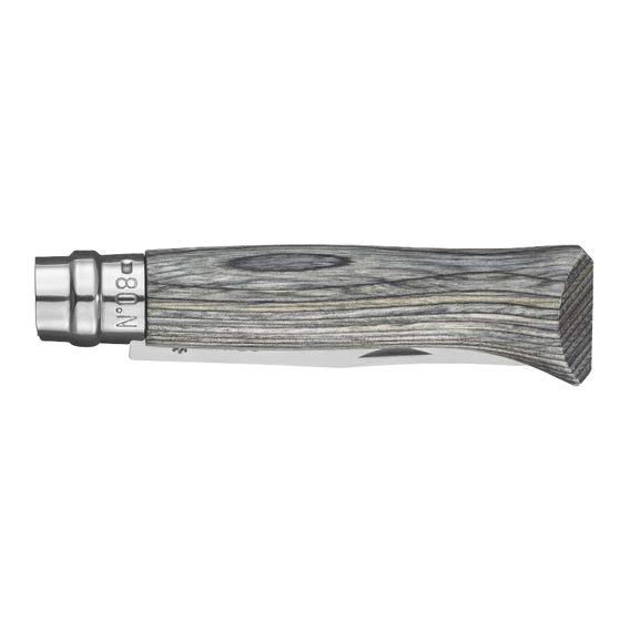 Briceag Opinel VRI N°08 Inox cu mâner de mesteacăn laminat (gri)