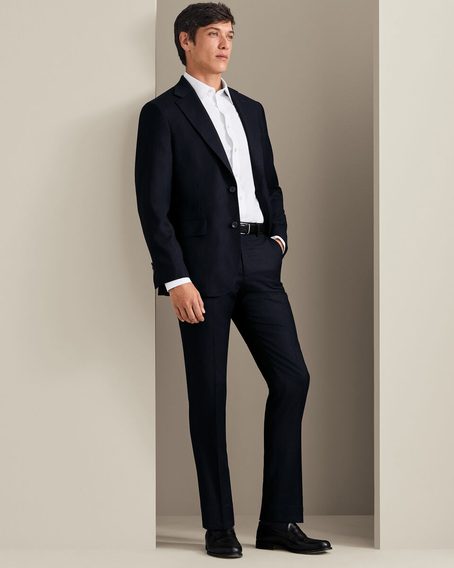 Charles Tyrwhitt Italian Flannel Suit Jacket — Navy