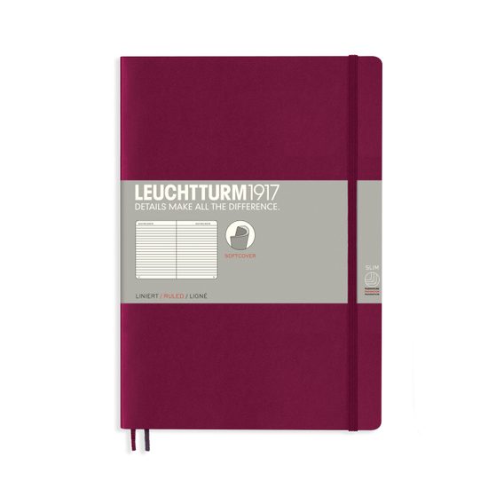 Carnet mediu LEUCHTTURM1917 Composition Softcover Notebook - B5, copertă moale, liniat, 123 pagini