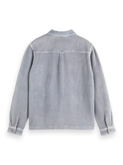 Scotch & Soda — Regular Fit Over-Dyed Waffle Shirt