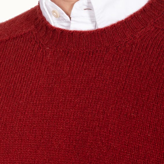Jamieson's Saddle Shoulder Jumper — Ruby