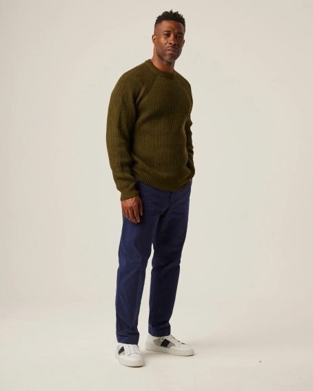 Peregrine Ford Crew Jumper — Olive