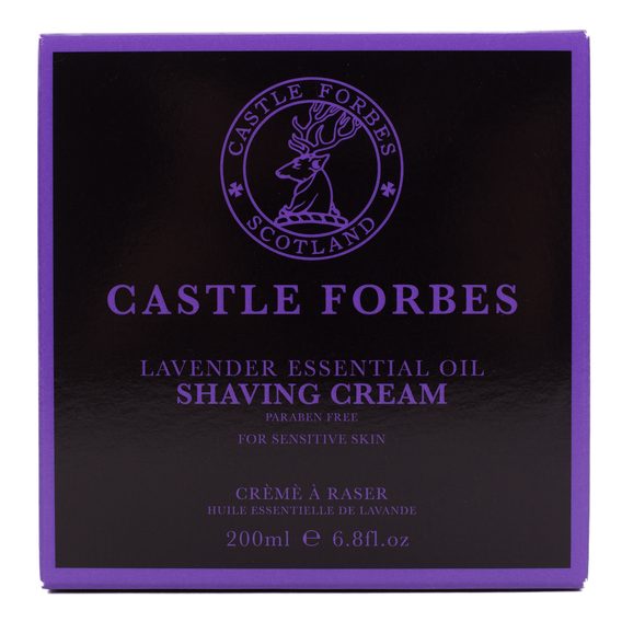 Cremă pentru bărbierit Castle Forbes - Lavender (200 ml)
